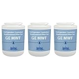 Replacement Water Filter Cartridge for GE MWF / GWF / MWFP / WSG-1 / WF287 (3 Pack)