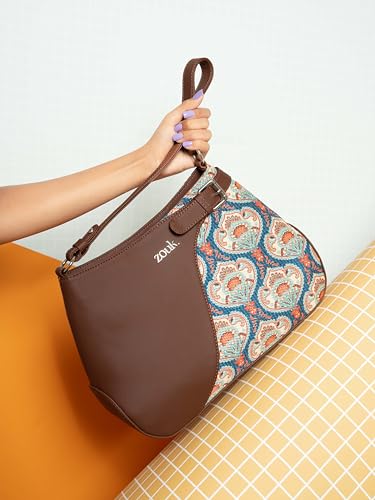 Image of ZOUK Ira Handbag | Stylish Women's Handbag | Luxury Shoulder Bag for Women | Trendy | Fancy Ladies Handbags | Small Purse for Events | Water-Resistant