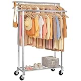 FAVOOSTY Burro para Ropa Resistente 200KG, Plateado