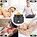 MOCOSA Wax Melt Warmer for Scented Wax,3-in-1Ceramic Wax Warmer Fragrances Candle Oils, Home Fragrance Burner,Electric Candle Warmer for Mom Women(Black)