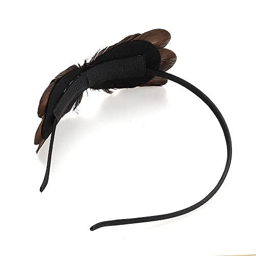 Natural Peacock Feather Fascinator Wedding Hair Clip (Blue) #TOP3