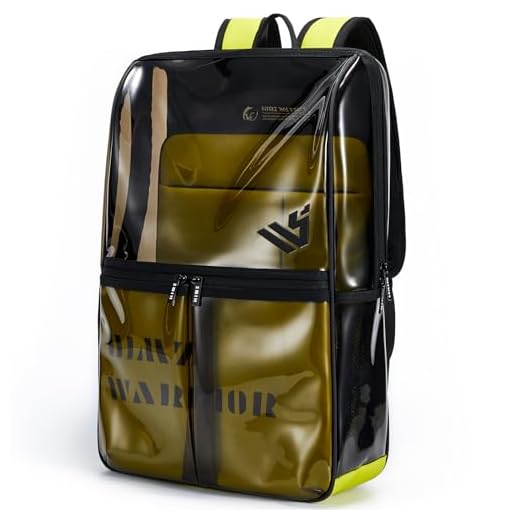 HIMZ WARRIOR Large Clear Backpack with Laptop Sleeve