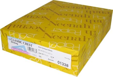 Classic Crest Recycled Natural White 24# 8.5"x11" 500/pack