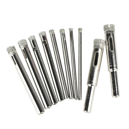 Set de 10 brocas diamantadas para vidrio y azulejos 3-8 mm miniatura 2