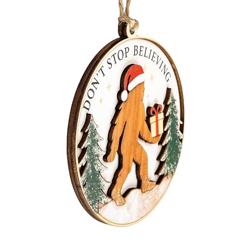 Image of Funny Christmas Ornaments - Bigfoot Gifts - Big Foot Sasquatch Gift - Sasquatch Gift - Bigfoot Ornament - Christmas Ornaments 2025 - White Elephant Gifts - Xmas Tree Funny Decoration
