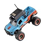 Vroomoto Mini RC Auto, Veicolo Fuoristrada Telecomandato 2.4G 4WD FPV con Schermo di Visualizzazione, Fotocamera HD, Giroscopio, Luci a LED, Modello di Veicolo Controllato da APP (Blu)