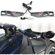 Handguards LED Lights for Can Am Ryker All Models Aluminum Hand Guards LED Lamps Kit for Can-Am Ryker 600 900 Sport Rally Hand Guard Handlebar Protector Lighting Kits