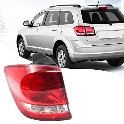 Fione Tail Lights Assembly Compatible With Dodge Journey 2011 2012 2013 2014 2015 2016 2017 2018 Led Rear Tail Light Lens Brake Lamp With Bulb Left Driver Side Lh 68078465Ad Ch2804105­ #TOP17