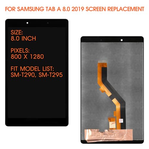 for Samsung Galaxy Tab A 8.0 2019 Screen Replacement for Samsung Tab A 8.0 SM-T290 LCD Display SM-T290 LCD Digitizer Touch Screen Wi-Fi Version Assembly Repair Part(Not for T295) - Thumbnail 2