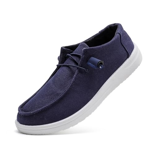 Image of betyswear Womens Loafers Women Shoes Casual Slip-On Canvas Shoes Breathable Lightweight Boat Shoes for Women