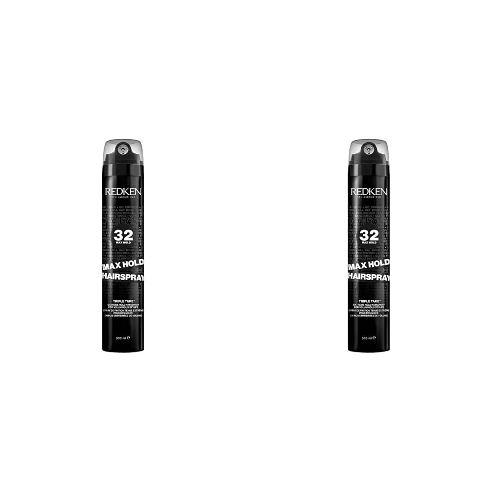 Redken Haarspray für alle Haartypen, Extra starker Halt, Langanhaltende Kontrolle, Vegane Formel, Max Hold Haarspray, 1 x 300 ml