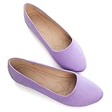 Hee grand Slip-on Flats for Women Casual Ballet Flats Solid Classic Round Toe Lightweight Loafers...