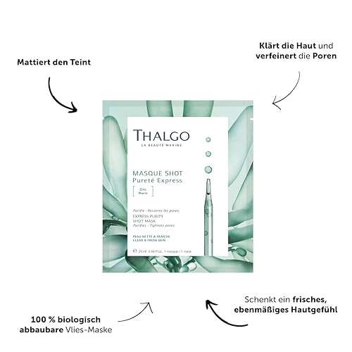 THALGO Reinigende Maske mit mattierendem Effekt Shot Mask reinigt die Haut und verfeinert das Hautbild