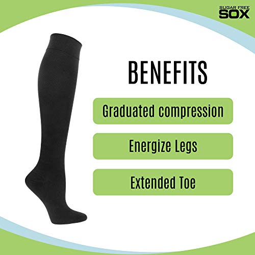 Compression Socks - Womens Black/Navy/Brown/Pearl Assorted Pack - 15-20 mmHg - Thumbnail 4