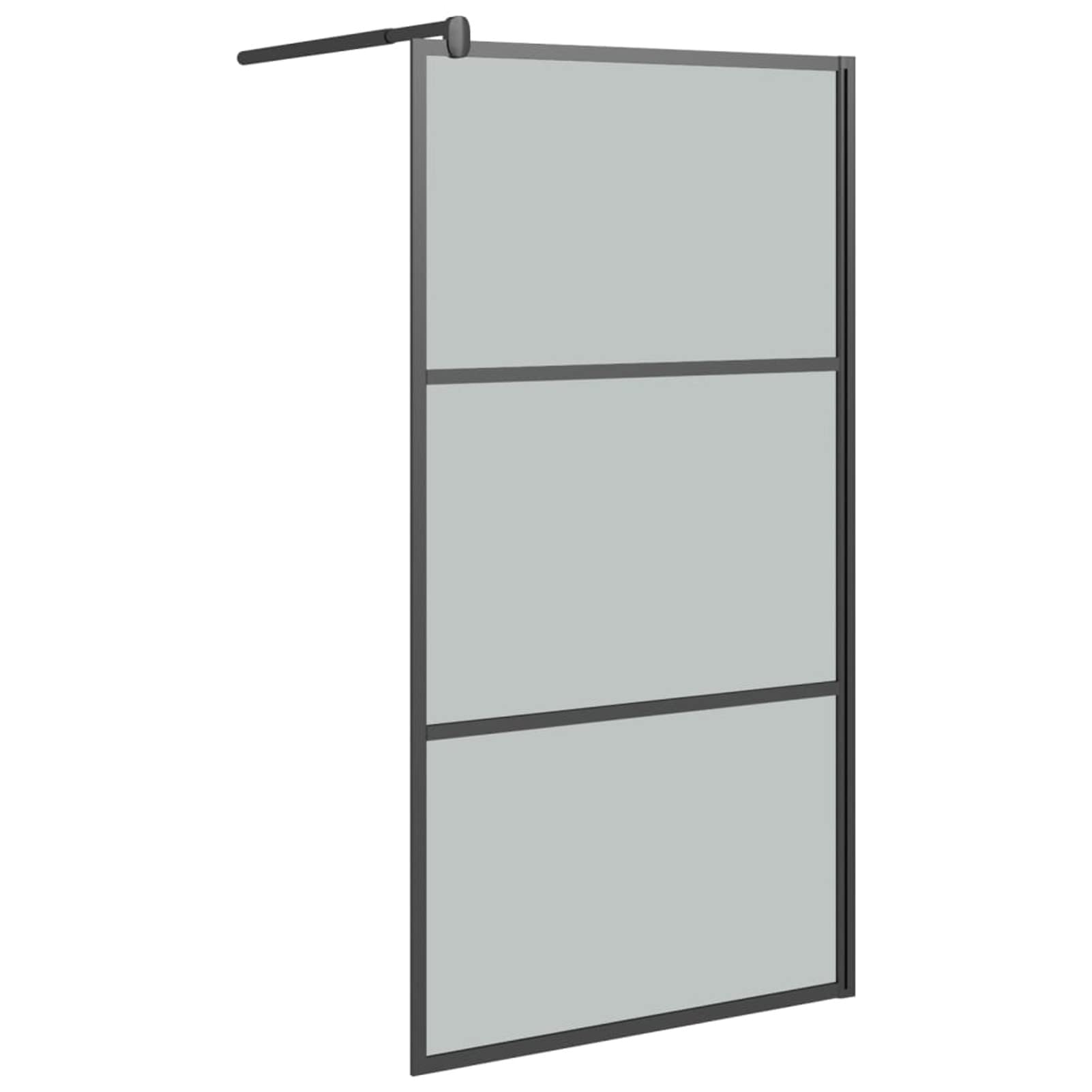 Mampara de Ducha accesible Vidrio ESG Oscuro Negro 100x195 cm, Mampara Bañera, Mampara Baño Ducha, Cabina De Ducha, Mampara Baño