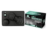 Happy & Fit Yoga Set 3 in 1 Massage kit Yoga Block Peanut Ball Single Massage Ball myofascial Release Functional Training stimulates Muscles Activity Light Weight Travel Companion Great Gift idea