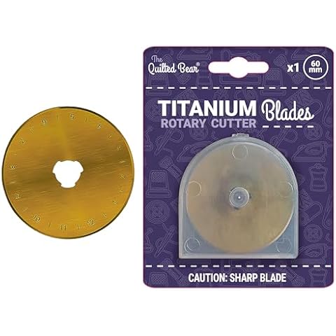 The Quilted Bear 60mm Titanium Rotary Cutter Blades Cover