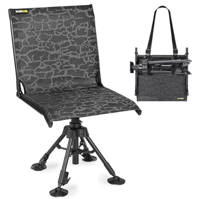 Kalkal Hunting Chair Upgrade 360° Swivel Silen...