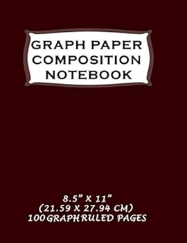 Paperback Graph Paper Composition Notebook: 8.5" X 11" Small Graph Ruled Paper, 100 Sheets of Graphing Paper. Great Notepad for School, Architecture Art ... drafting and Engineering drawings. (Volume) Book