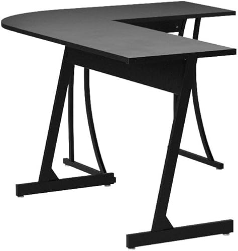 Miniatura 12 de ZenStyle Escritorio esquinero para computadora en forma de L de 55 pulgadas, marco de acero resistente y superficie impermeable, diseño de grano de