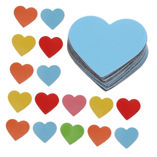 SEWACC 120 Piezas Imanes de Corazón para Frigorífico Reutilizables y Borrables Pegatinas Magnéticas de Colores para Puntuaciones Buzones Cocinas y Oficinas Souvenirs