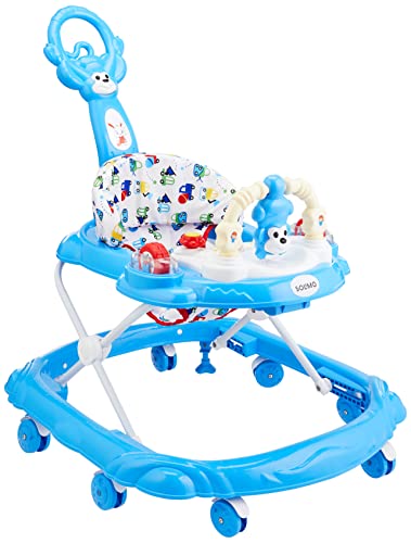 5% Off Coupon Amazon Brand – Solimo Baby Walker With Push Handle, Blue (Fabric Print May Vary) For Rs. 898