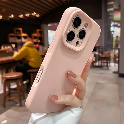 Coque en silicone liquide pour iPhone 16 Pro Max avec bouton de contrôle