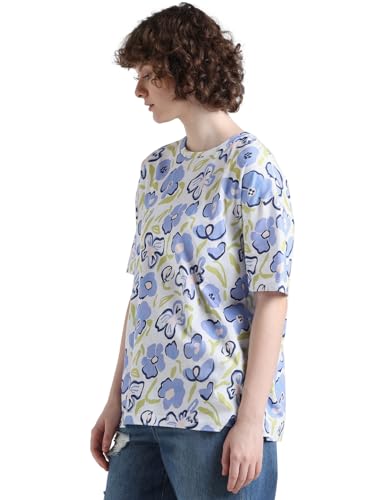 Image of ONLY Women Printed Cotton T-Shirt