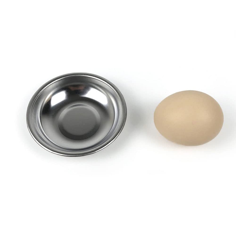 12 Pack 3.15inch Piatti In Salsa Di Acciaio Inossidabile, Argento M Ciotola Rotondo Condimento Piatti Di Sushi Immersione Ciotola Antipasto Piatti