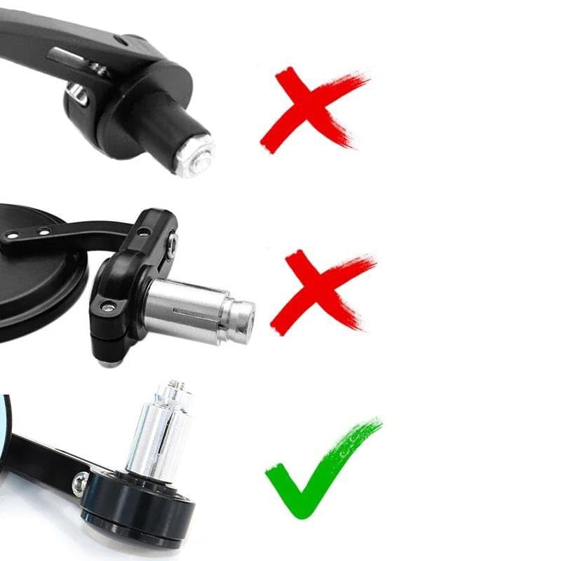 Rétroviseurs D'extrémité Guidon Rétroviseurs Guidon Moto Pour Royal Enfield Pour Bullet Pour Meteor Pour Classic 350 500 Pour Interceptor 650