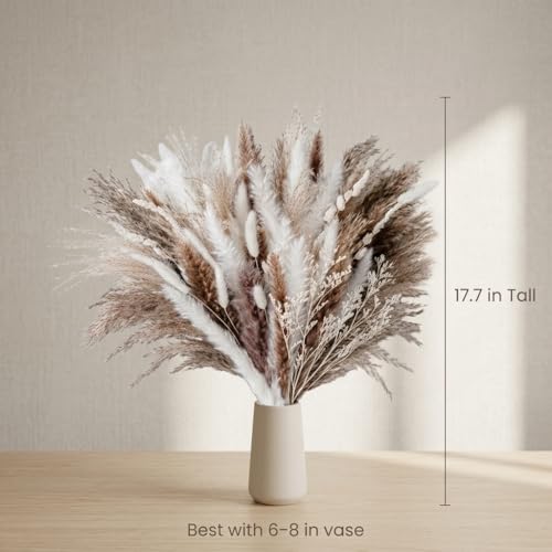 Bouquet de flores secas pampas grass decor 80 piezas miniatura 3