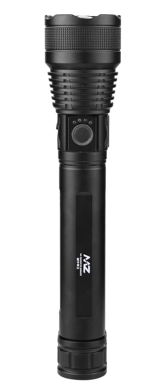 MZ M982 (Rechargeable LED Metal Torch) Zoomable 5 Modes Flashlight, Super Bright 200 W LED Light with 2400mAh Battery-image-9