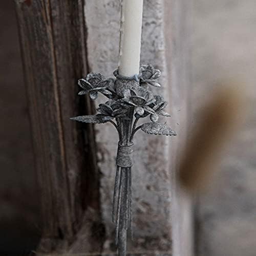 candle-holder Wrought Iron Flower Candle Holder Decoration Single Head Candle Holder Home Restaurant Decoration Romantic Candle Light Dinner Props candlestick