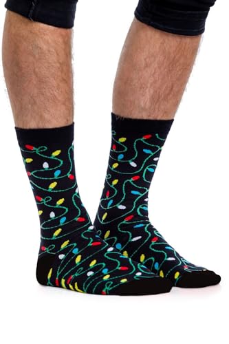 Image of Tipsy Elves Holiday Themed Socks for Men Fun and Festive Men's Socks for Valentines and More