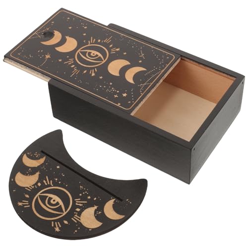Caja de madera para cartas de tarot ligera VALICLUD porta naipes para mesa