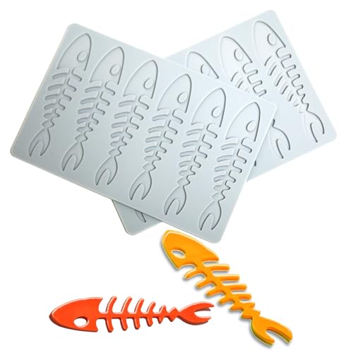 Auped Stampo Silicone Premium 2 Pezzi per Torte in Pizzo e Cioccolato - Stampi Lisca di Pesce per Dolci, Burro, Fondente, Zucchero | Alta Qualità, Antiaderente, Resistente al Caldo (YU)