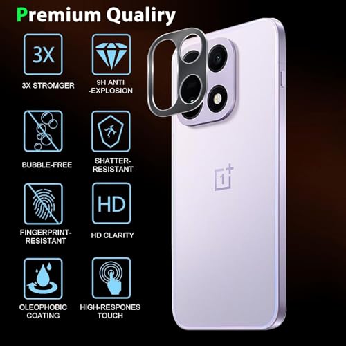 Image of PreCure [2 Pack Camera Lens protector for OnePlus 15 5G tempered glass Full Coverage,Case Friendly No-Bubble High Definition [Easy Installation]