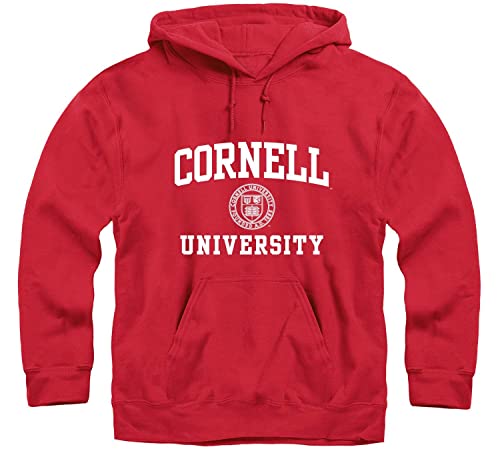 Ivysport Cornell University Hooded Sweatshirt Crest Red Small