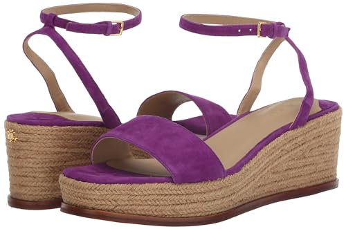 Image of Lauren Ralph Lauren womens Leona Suede Espadrille