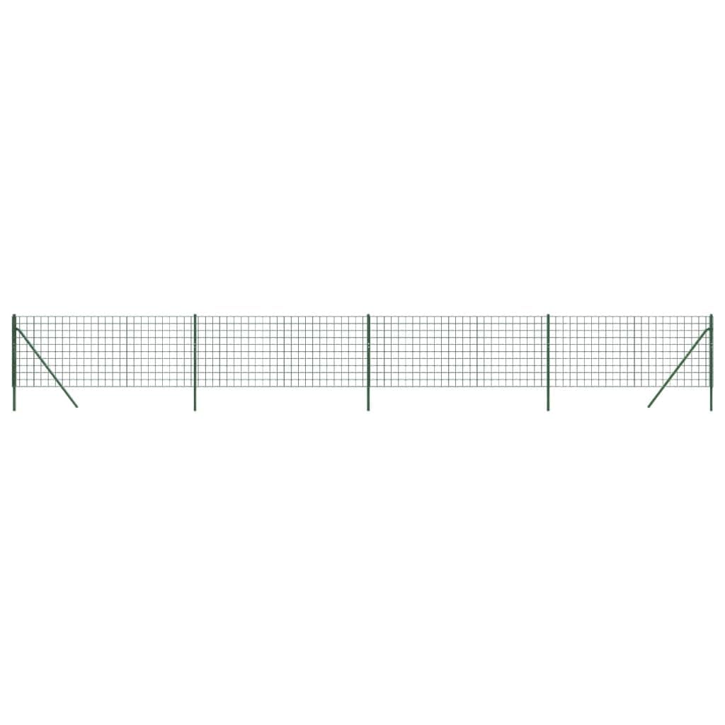 ShGaxin Cerca de Alambre de Acero galvanizado Verde 1x10 m, Malla Metalica, Malla Alambre, Alambre para Conejos, Vallas De Obra, Mallas para Gallinero, Malla Fina De Malla De Alambre - 154081