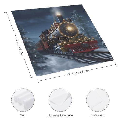 Servilletas de Tela Christmas Train 18.7 x 18.7 Pulgadas miniatura 2
