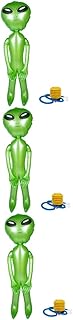 Amosfun 3 Sets Inflatable Alien Mylar Sheet Space Toys for Kids Summer Toys for Kids Balloon Toys for Halloween Inflatable Alien Inflates Toys Inflatable Alien Toys Pool Inflatable Toys