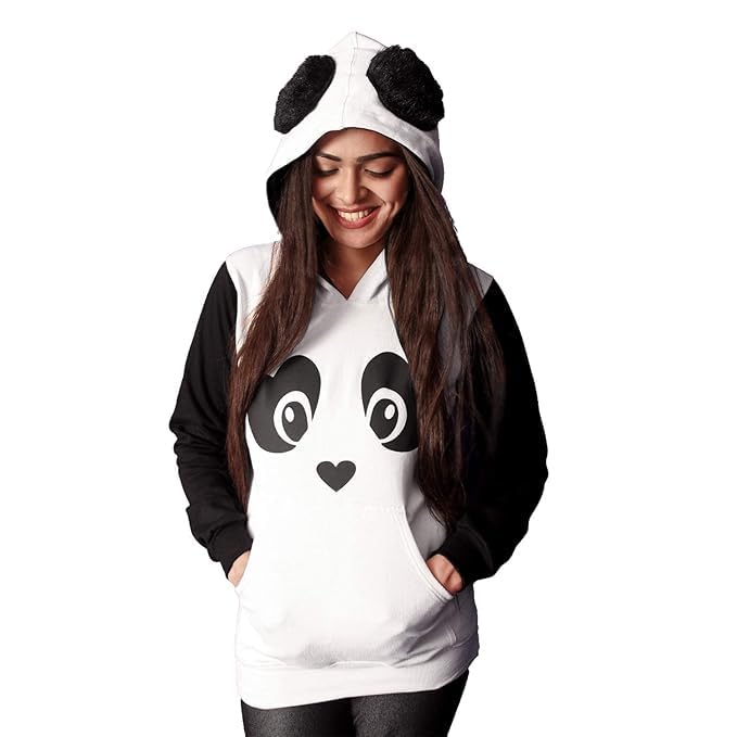 Image of Women's Cotton Round Neck Hoodie