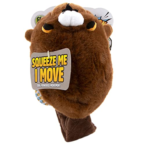 Godog Action Plush Beaver Animated Squeaky Dog Toy, Chew Guard Technology - Brown, One Size #TOP4