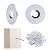 Muzata 40Pack Cable Railing Kit Protector Sleeve Adhesive Grommet Protective for 1/8" 5/32" 3/16" Wire Rope Wood Metal Posts T316 Stainless Steel Cable Deck Stair Railing CR91,CP2