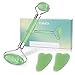 Produktbild Jade Roller,Gesichtsmassager Jade Roller, TURATA Natürliche Jade Stone Roller Massage mit 2 Gua Sha Set, Anti Aging, Therapie, Muskel Entspannung Massagegerät