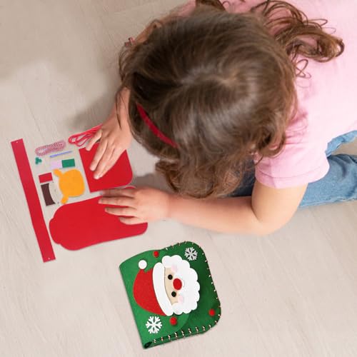 DOWNDRIFT 6 Stück Nähset Kinder Nähspass Nähen Nähmaschine Umhängetaschen Aus Filz Handgefertigte Taschen Kindernähmaschine DIY Nähset Kinder Nähspaß für DIY Geschenk