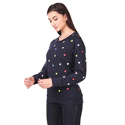 Image of Stories.Label Women Sweatshirt Full Sleeve | 100% Cotton Printed Winter Wear for Women | Casual Round Ribbed Neck Pullover Graphic Sweatshirt Tops | Regular & Plus Size (S-5XL)