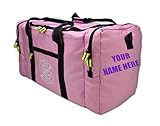 Lightning X Value Firefighter Turnout Gear Bag w/Maltese Cross and Custom Embroidered Name - PINK