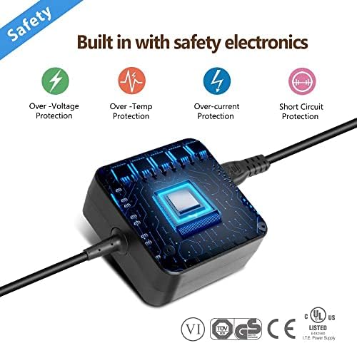 TAIFU 65W Laptop Charger Power Supply for Asus X555LA X551MA X550CA X550LA F555LA F451C X401 X501 X502 X44L X44H ASUS VS247HR V249Q VG278Q VG279Q Gaming Monitor HP Monitor v24i v22e 24fh 27f Charger
